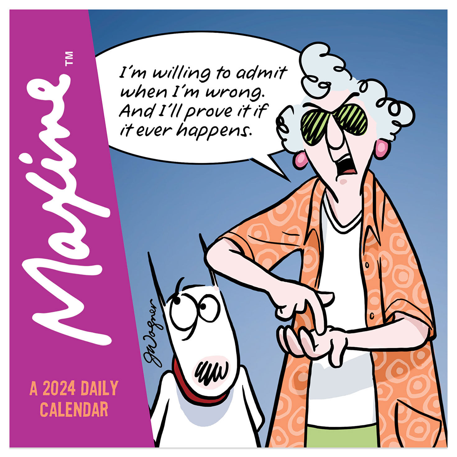Maxine Desk Calendar 2024 Inga Regina