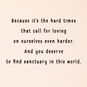 You Deserve to Find Sanctuary Encouragement Card, , large image number 3