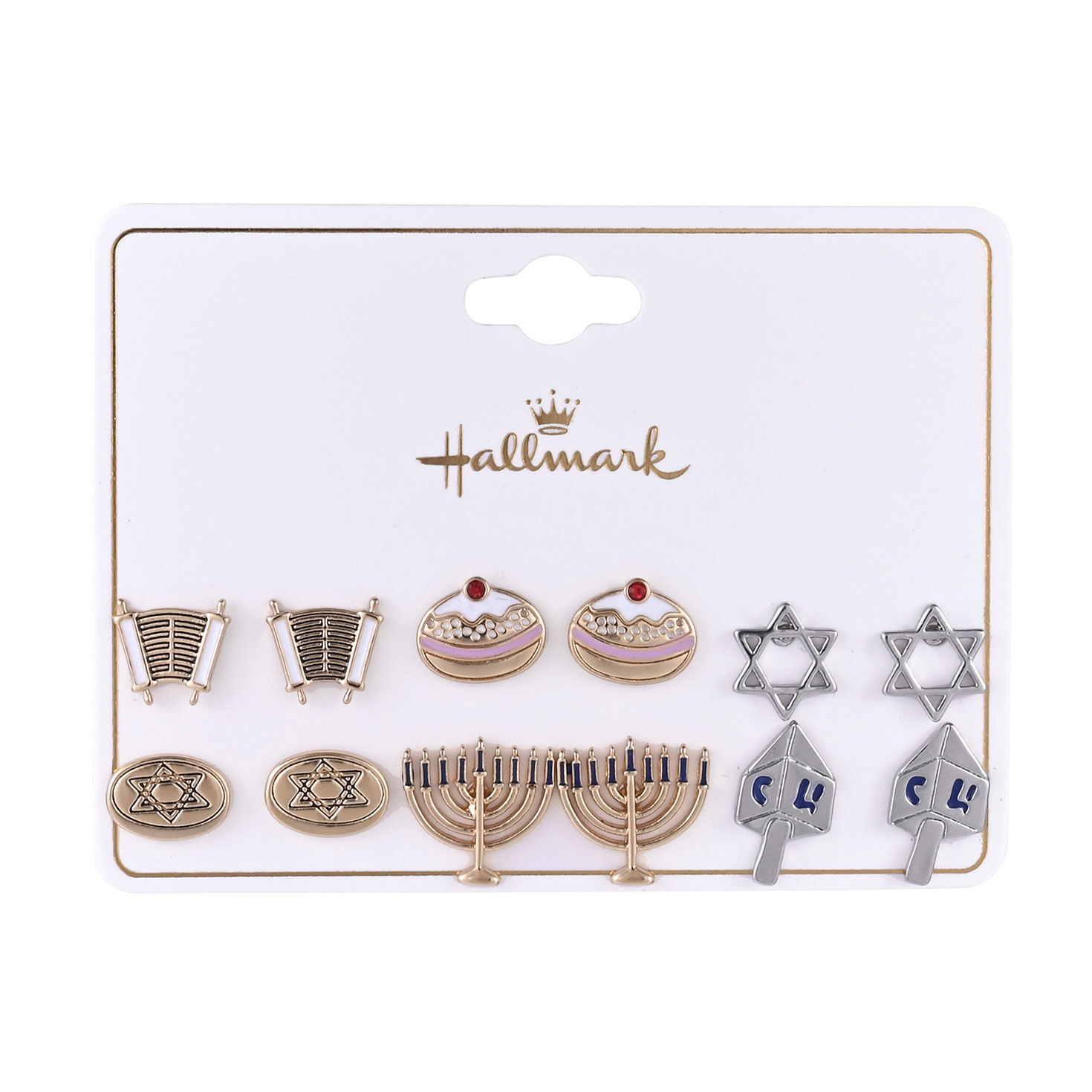 6-pair Hanukkah Earring Set package front image number 4