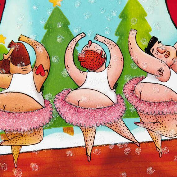 Butt-Cracker Ballet Funny Christmas Card, , large image number 4