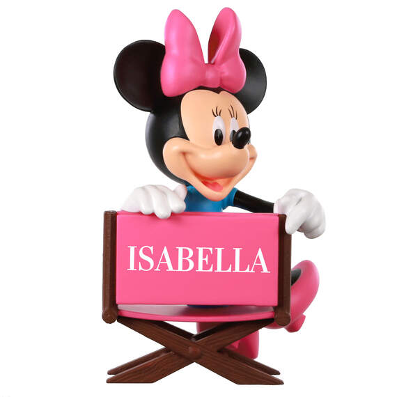 Disney Minnie Mouse in Director's Chair Personalized Ornament