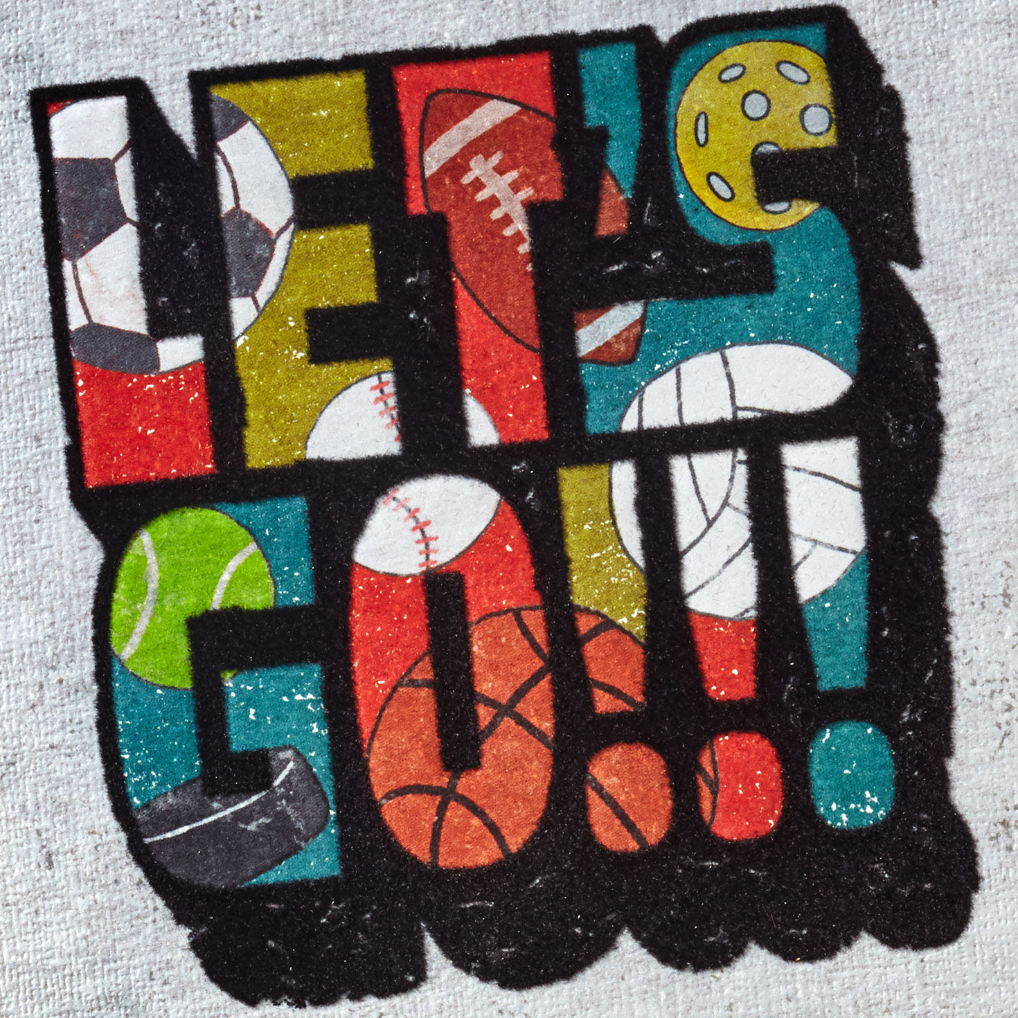 Let's Go Sports Graphics Lettering Birthday Card for Kids for only USD 4.99 | Hallmark