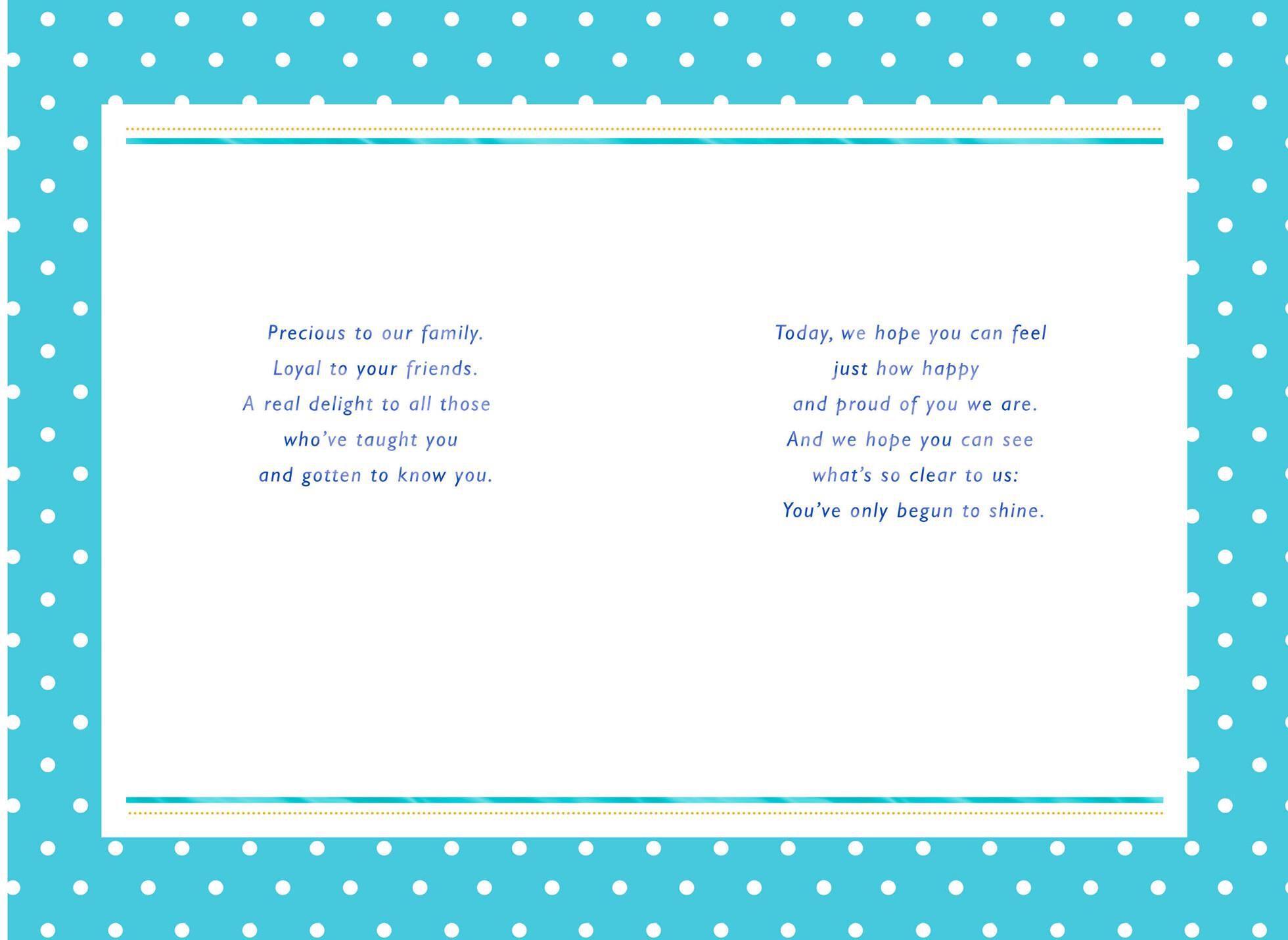 Superstar Daughter Congratulations Card