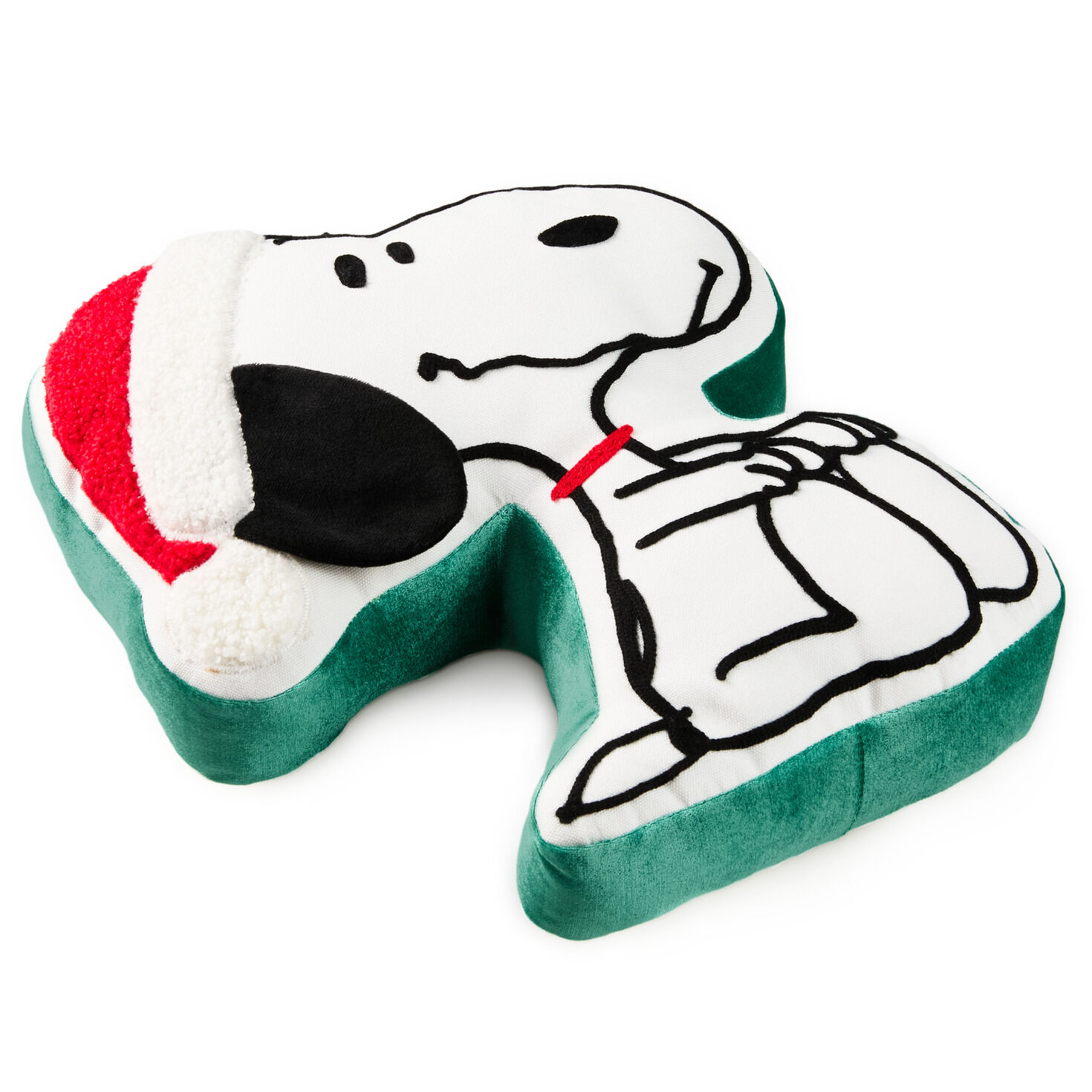 Snoopy in Santa Hat Shaped Pillow side image number 3
