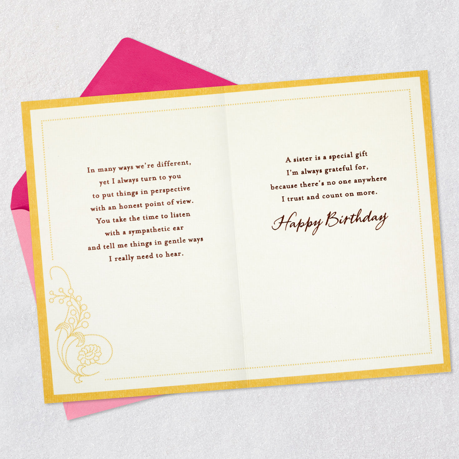 I Always Turn to You Birthday Card for Sister for only USD 5.99 | Hallmark