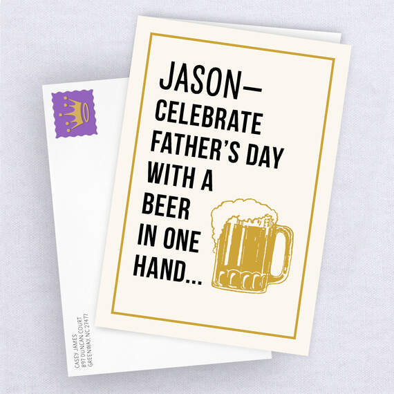 Personalized Beer Mug Card, , large image number 4