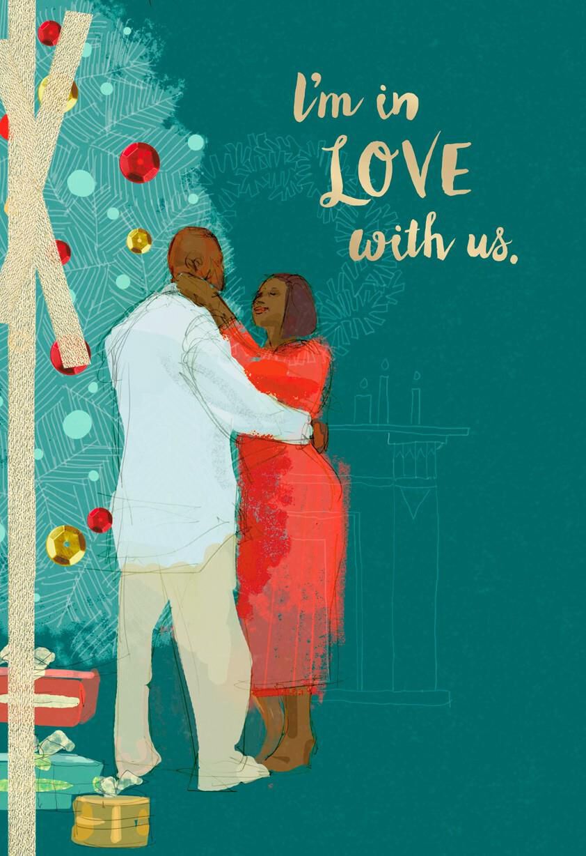 Loving Couple Christmas Card