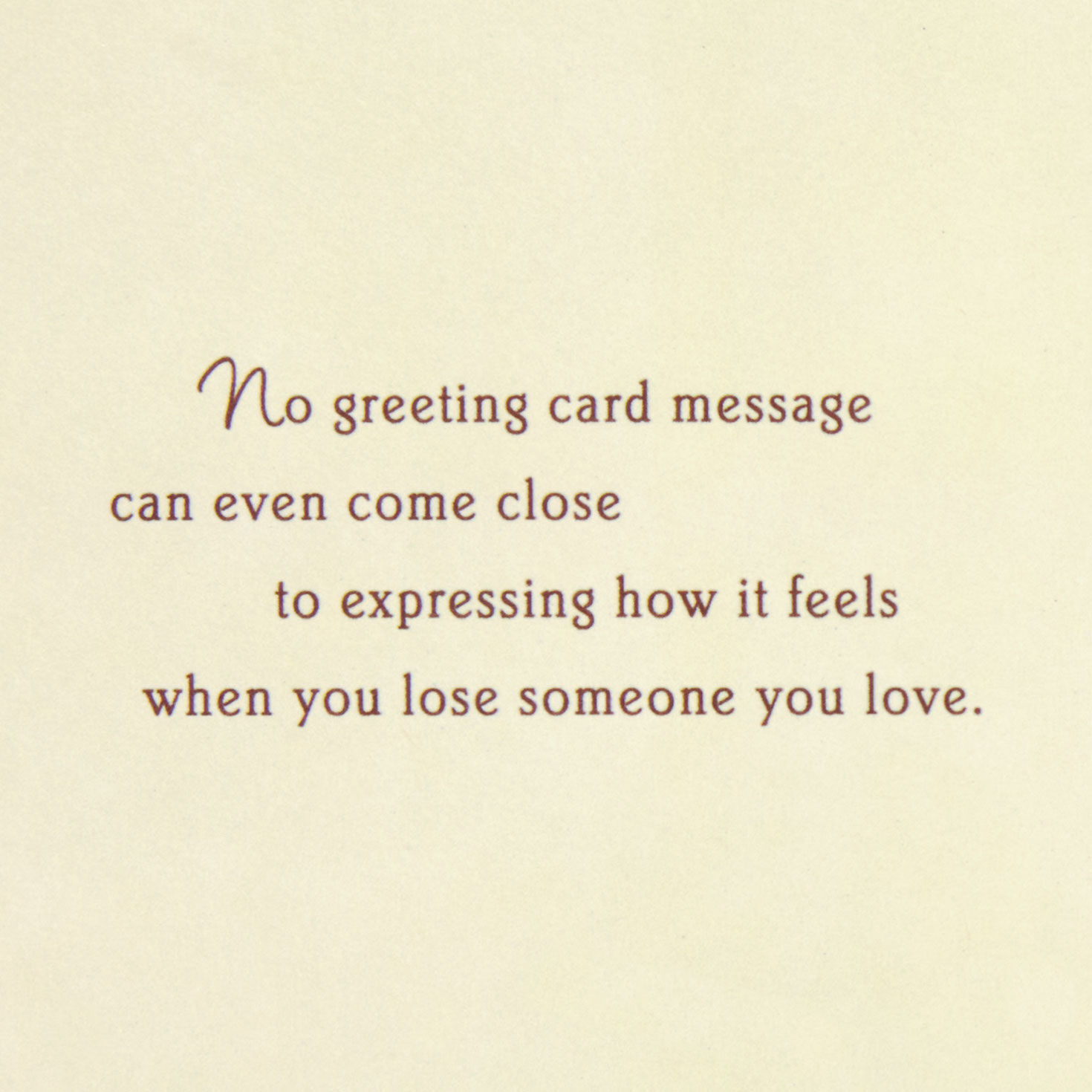 A Word of Friendship and Caring Sympathy Card for only USD 6.59 | Hallmark