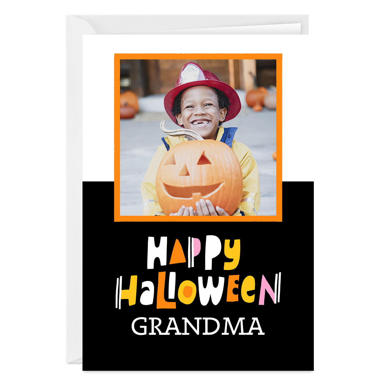 Personalized Happy Halloween Photo Card