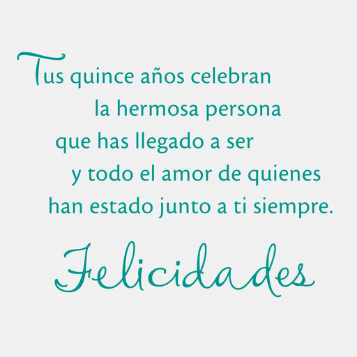 Quinceanera Greeting Cards Every quinceanera celebration is as unique as the young lady being honored, but a few choice words can make the event even more special. quinceanera greeting cards