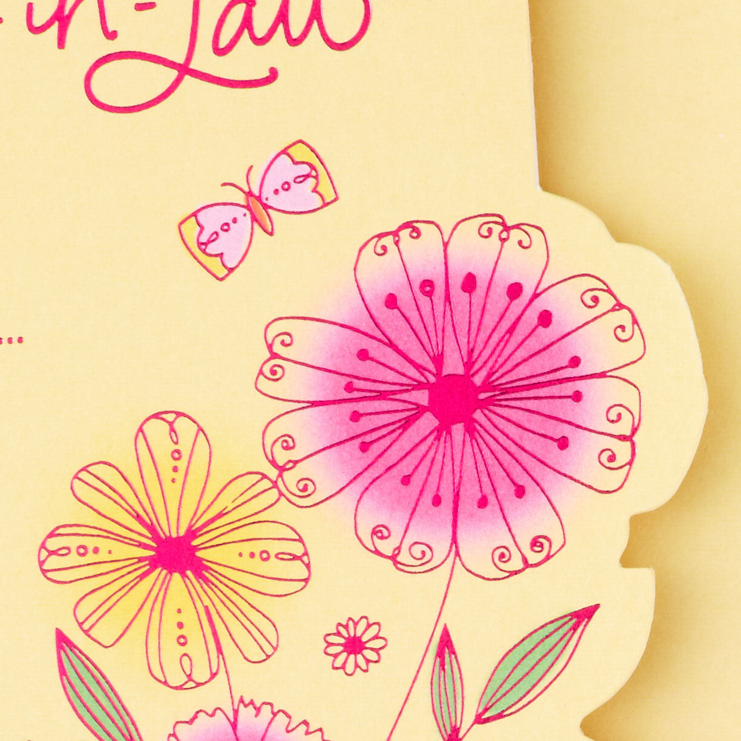 Butterfly and Flowers Daughter-in-Law Birthday Card Card Front Detail image number 6