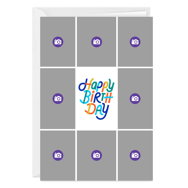 Photo Collage Frame Custom Birthday Card, , large image number 3