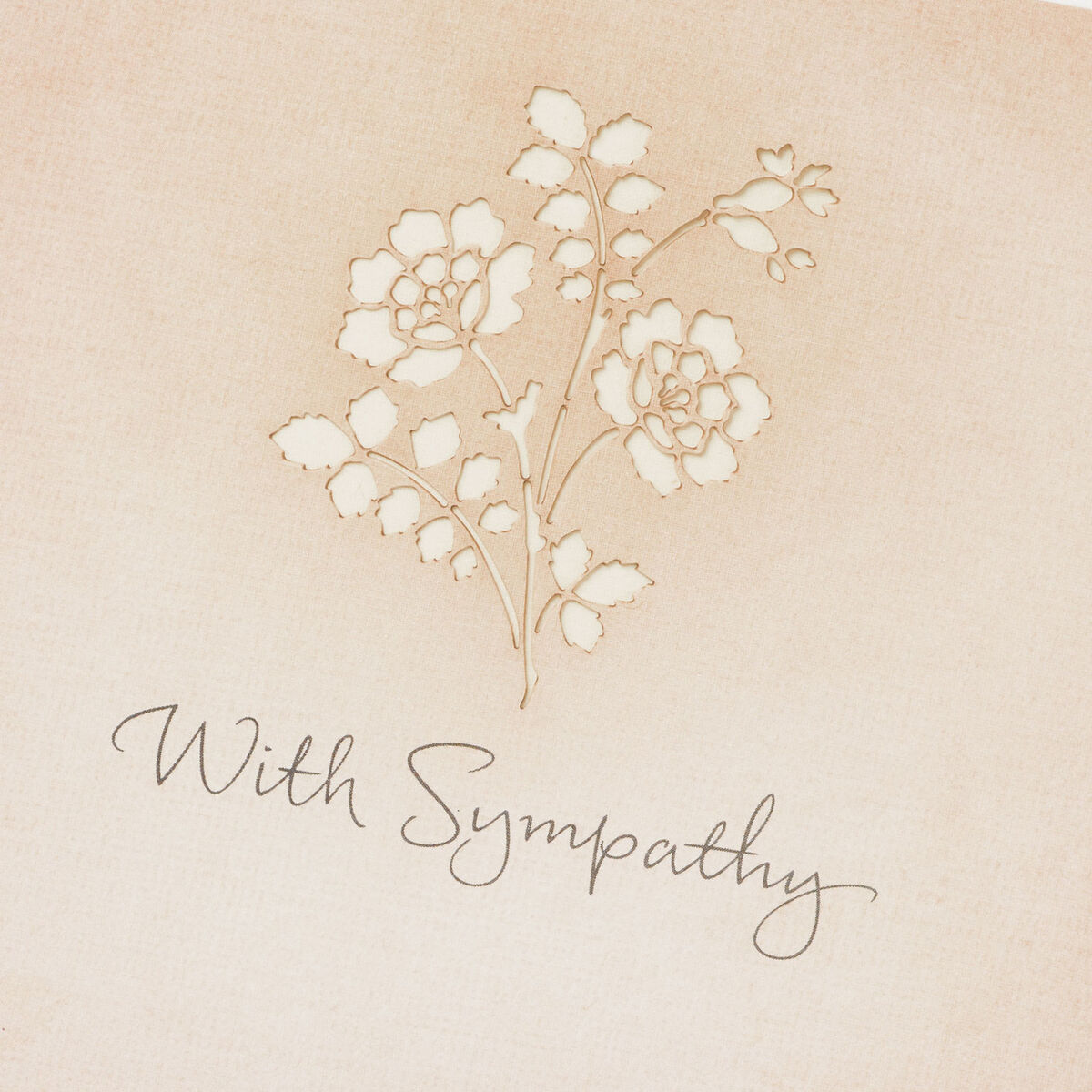 Thoughts and Prayers Are With You Sympathy Card Greeting Cards Hallmark