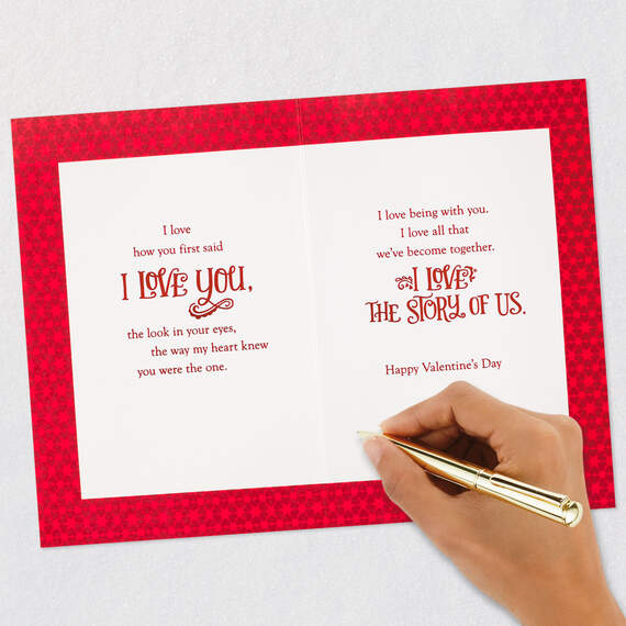 I Love the Story of Us Romantic Valentine's Day Card, , large image number 7