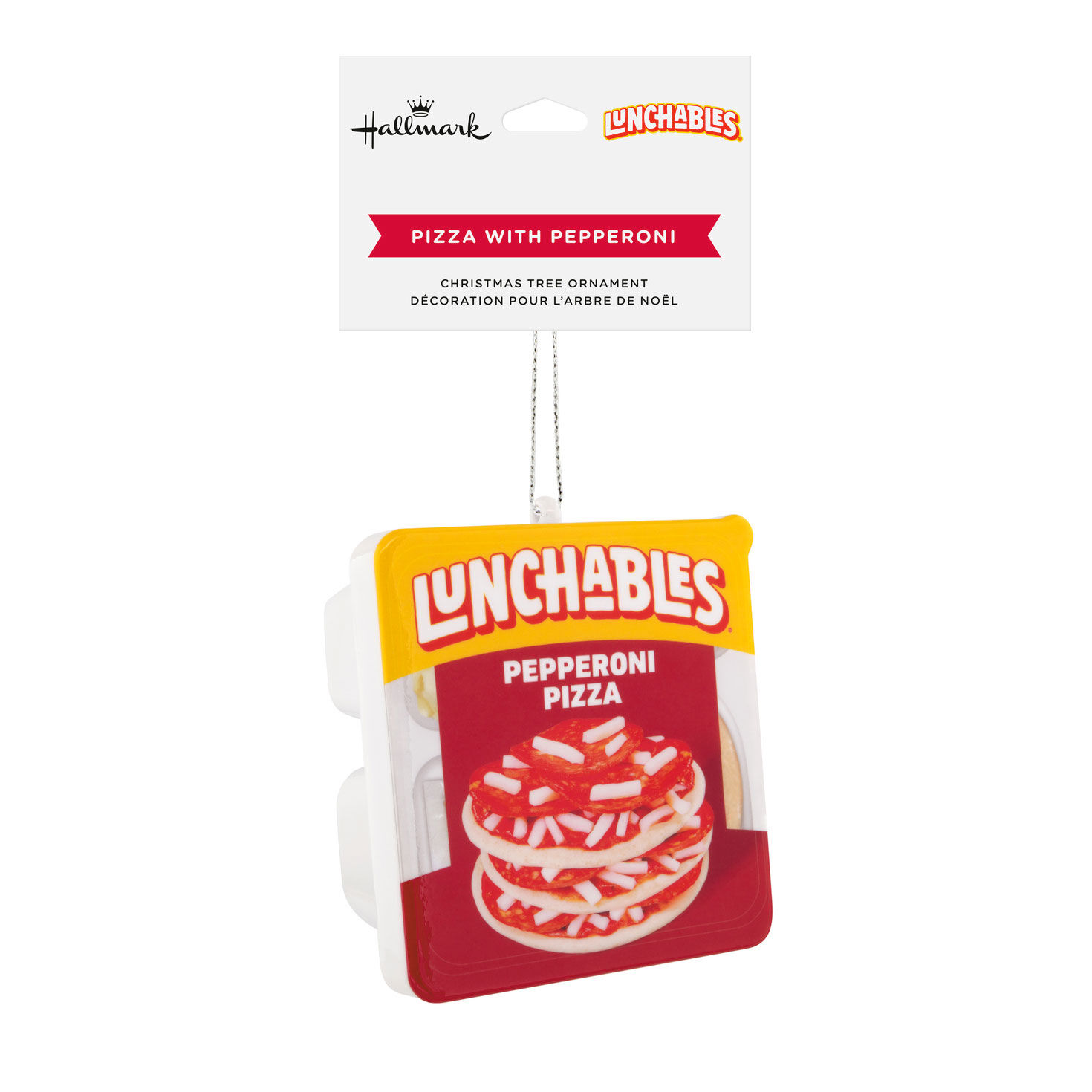 Pepperoni Pizza Lunchables Christmas Ornament  image number 7