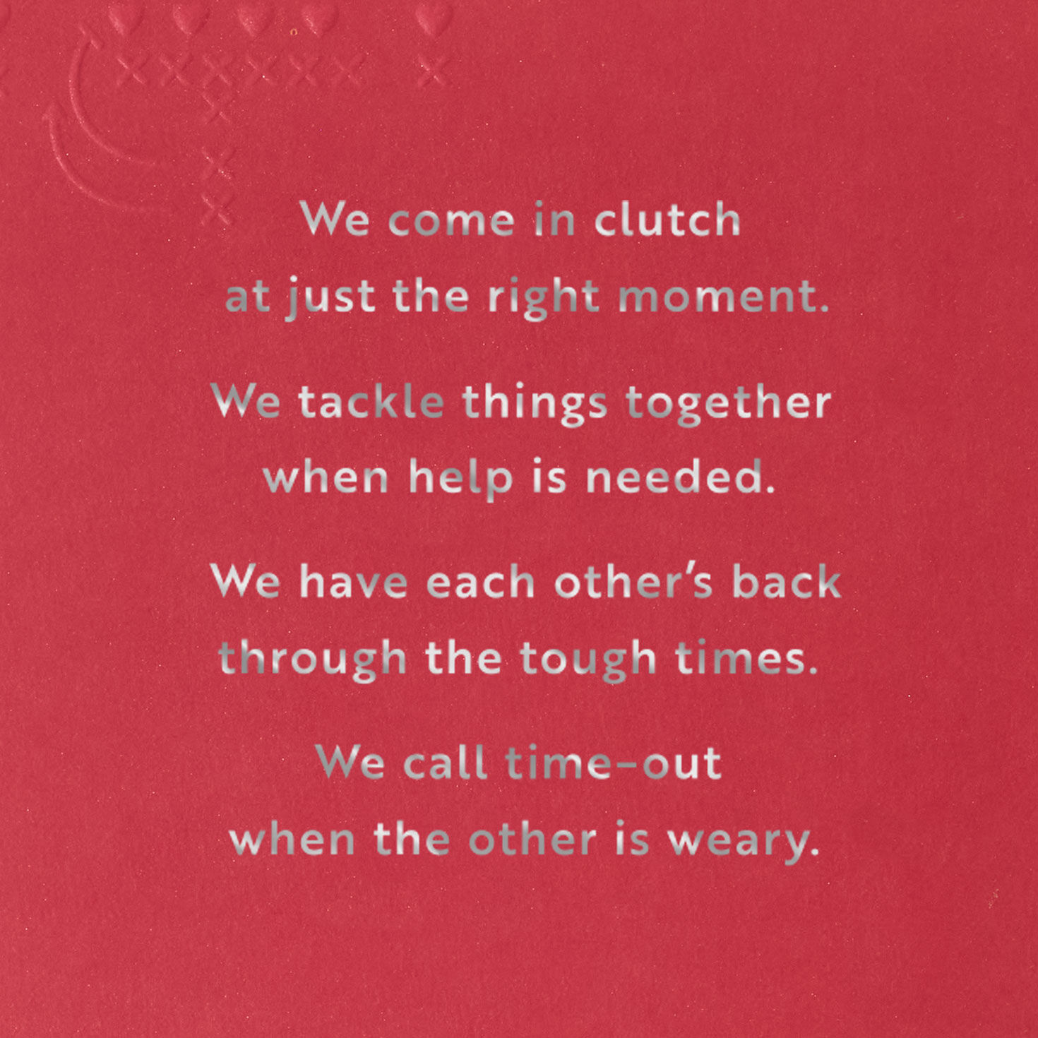 Team Us Football Valentine's Day Card Sentiment image number 2