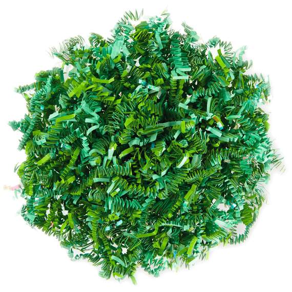 Green and Iridescent Shredded Paper, 1.5 oz.