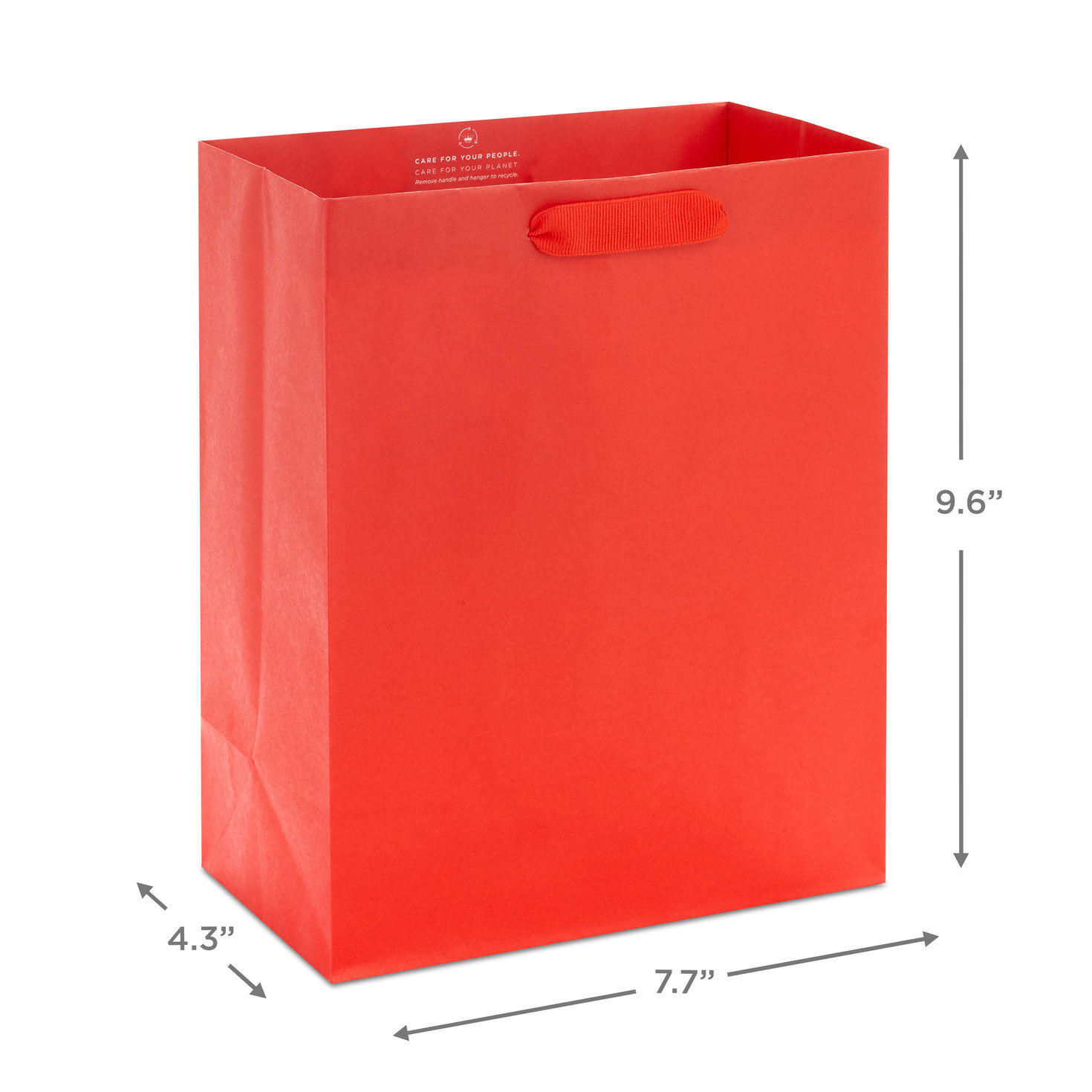 9.6" Assorted Solid Colors 4-Pack Medium Gift Bags, , large image number 3