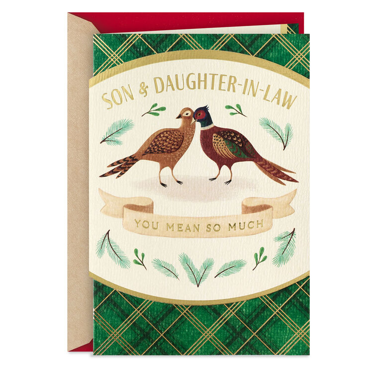 You Mean So Much Christmas Card for Son and Daughter-in-Law