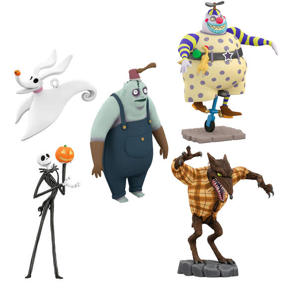 Disney Tim Burton's The Nightmare Before Christmas Citizens of Halloween Town Ornaments, Set of 5, , large image number 1
