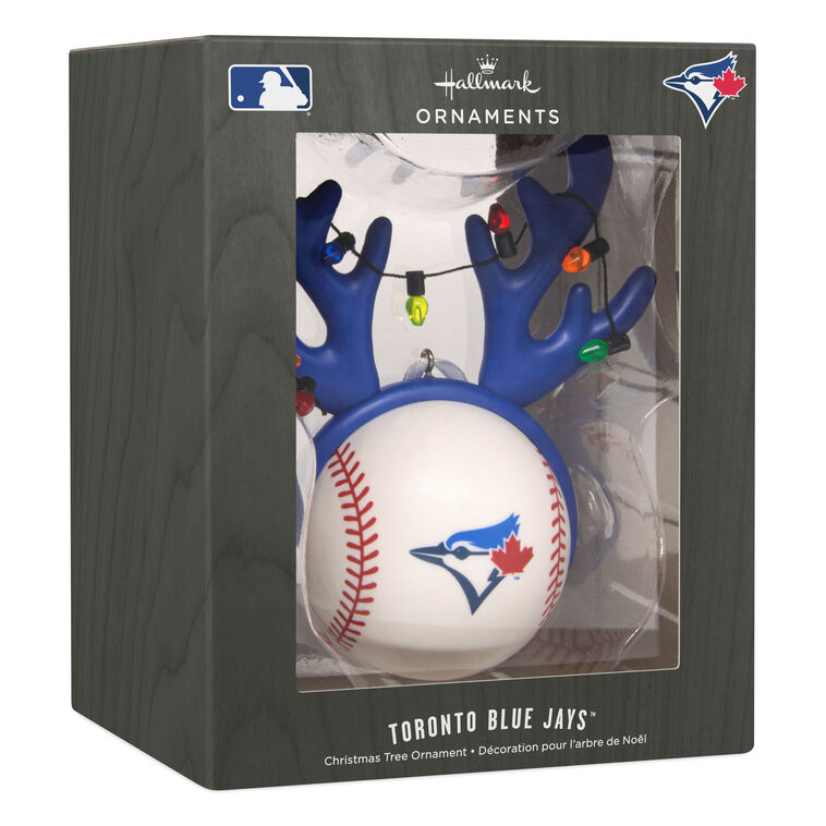 Blue Jays Reindeer Baseball Christmas Ornament package front image number 7