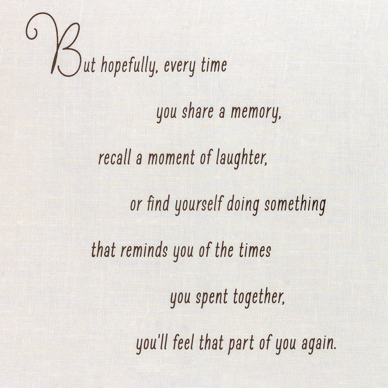 Hope You'll Find Comfort in the Remembering Sympathy Card for only USD 7.99 | Hallmark