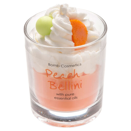 Bomb Cosmetics Peach Bellini Scented Jar Candle, 