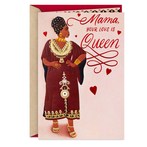 True Queen of Our Family Valentine's Day Card for Mama, 
