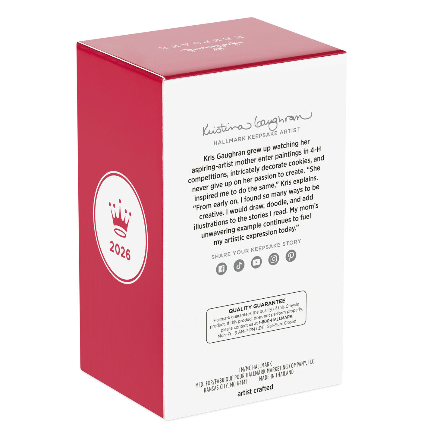 Blue Fairy With Crayon Keepsake Ornament  image number 8