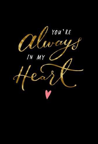 Always In My Heart Valentine's Day Card