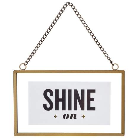 Shine On Floating Framed Quote, 3x5, , large