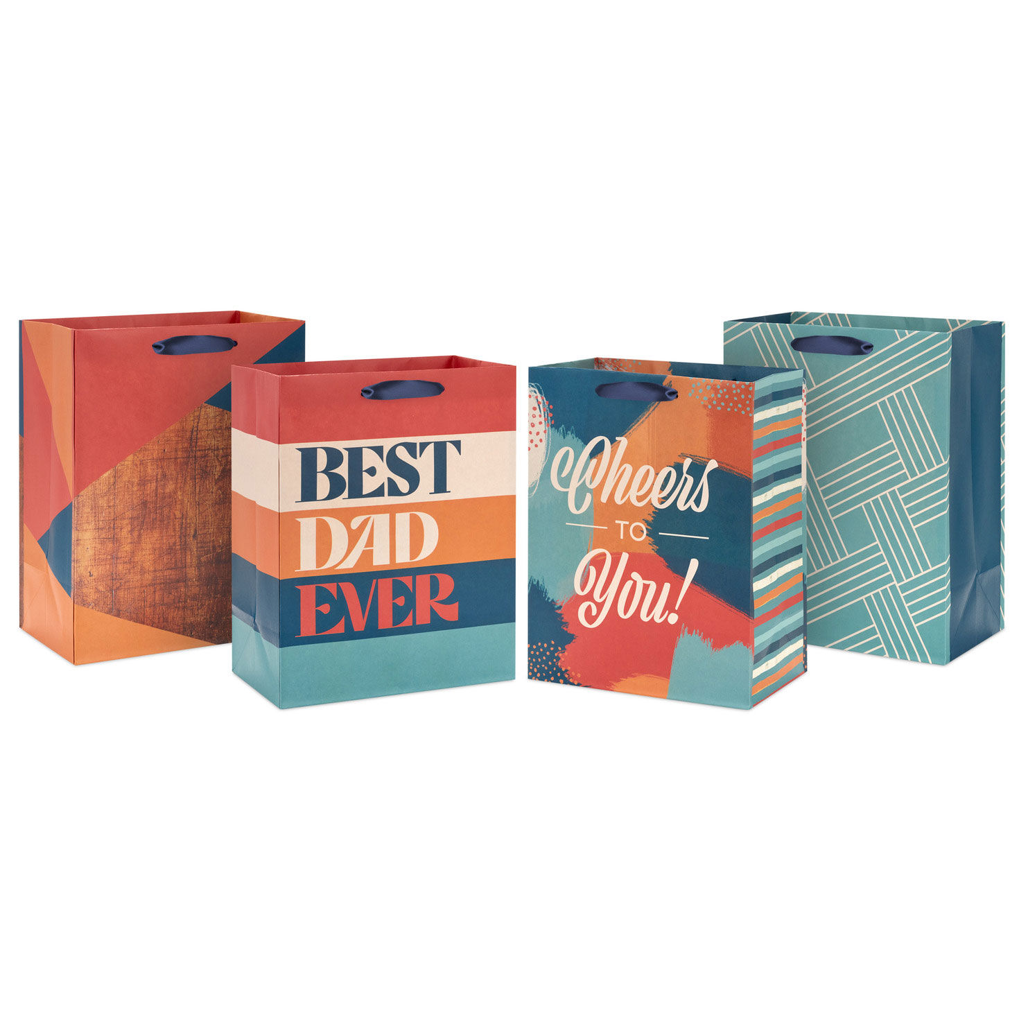 9.6" Celebrating Him 4-Pack Medium Gift Bag Bundle, , large image number 1