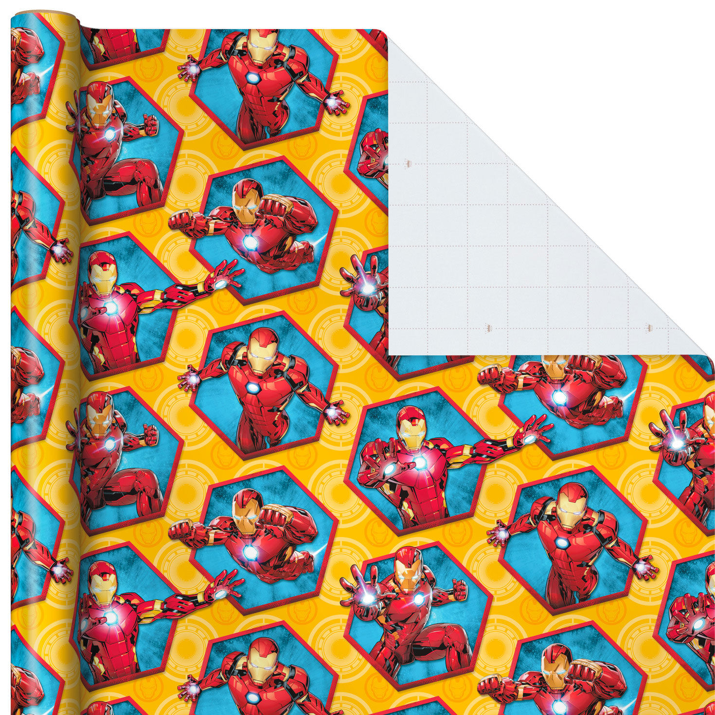 Marvel Avengers 3-Pack Wrapping Paper Rolls Wrap Square image number 3