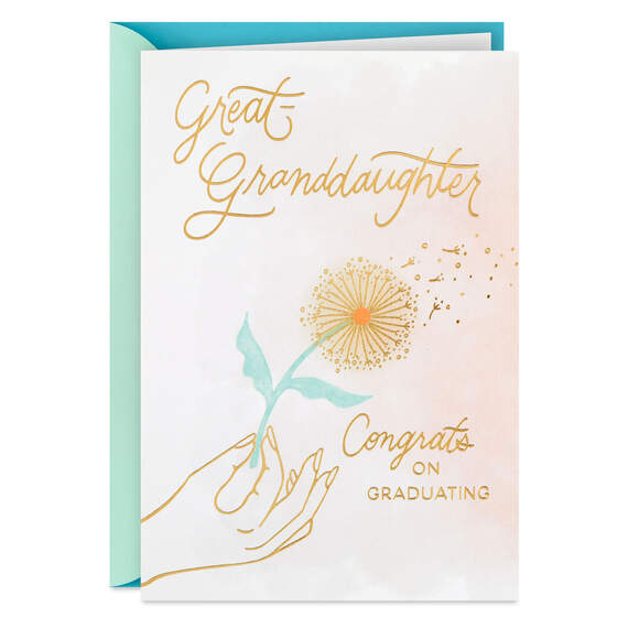 Do Good Things Graduation Card for Great-Granddaughter