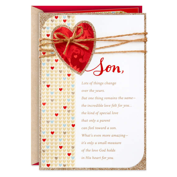 So Much Love Religious Valentine's Day Card for Son, , large image number 1