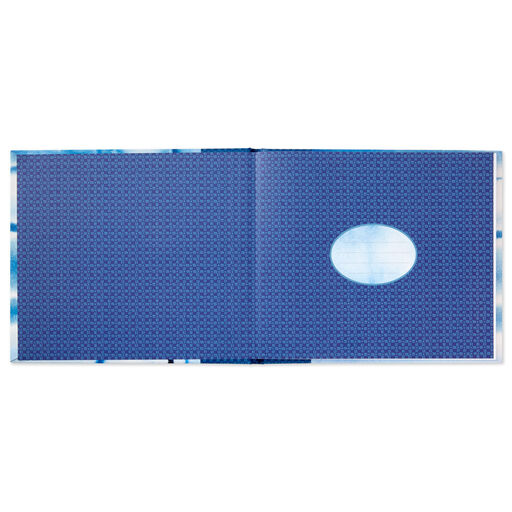 Blue Shibori Print Guest Book, 