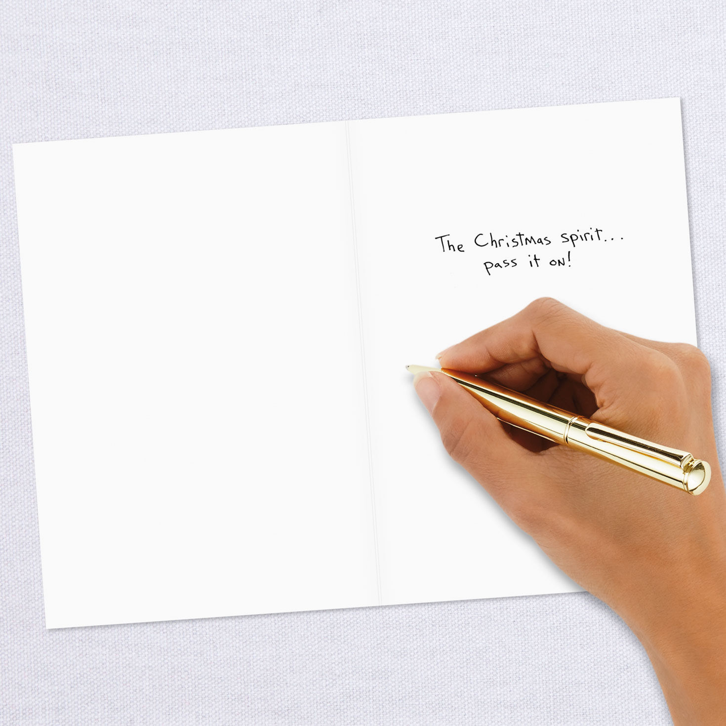 Flipping Christmas Spirit Carolers Funny Christmas Card, , large image number 6