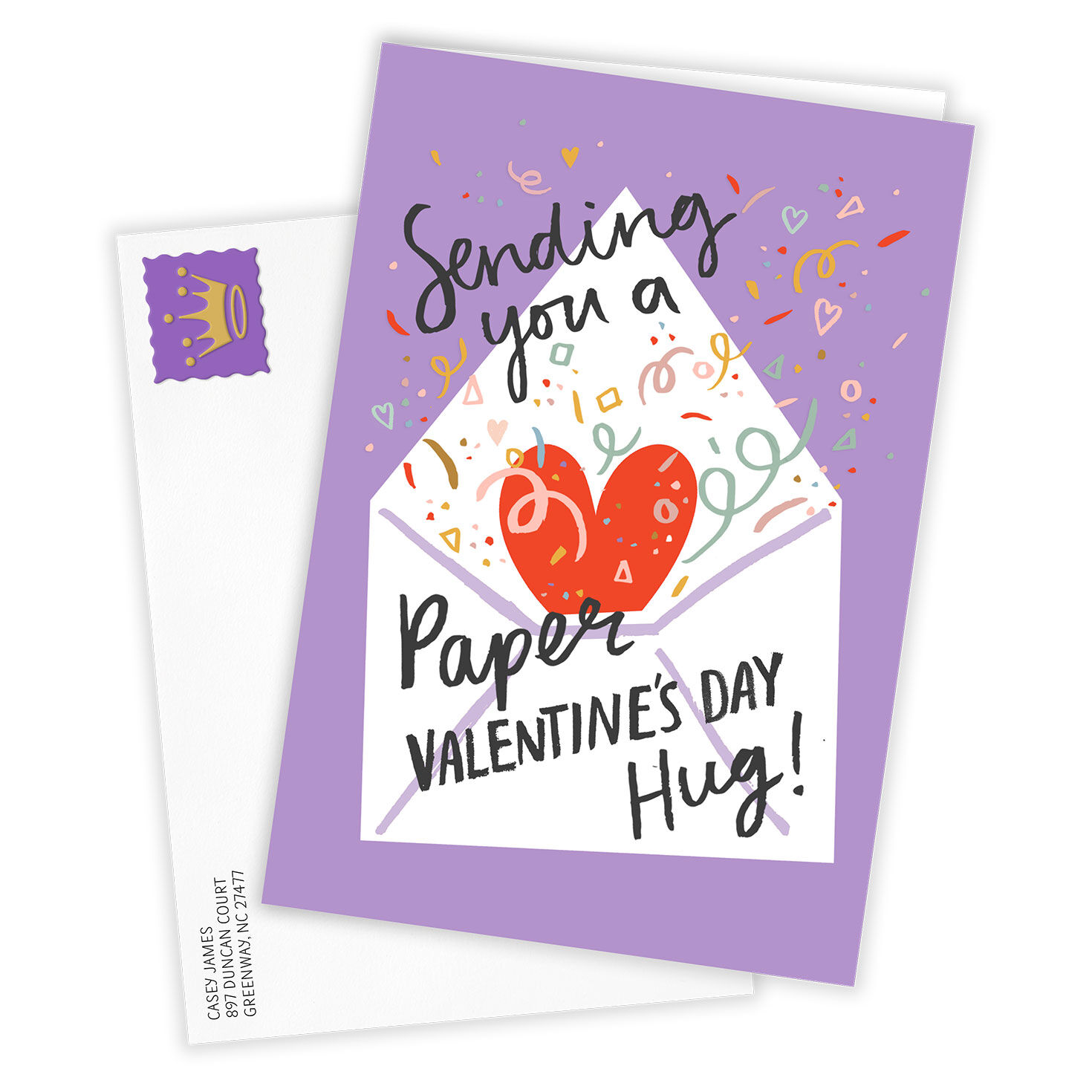 Paper Hug Custom Valentine's Day Card - Greeting Cards