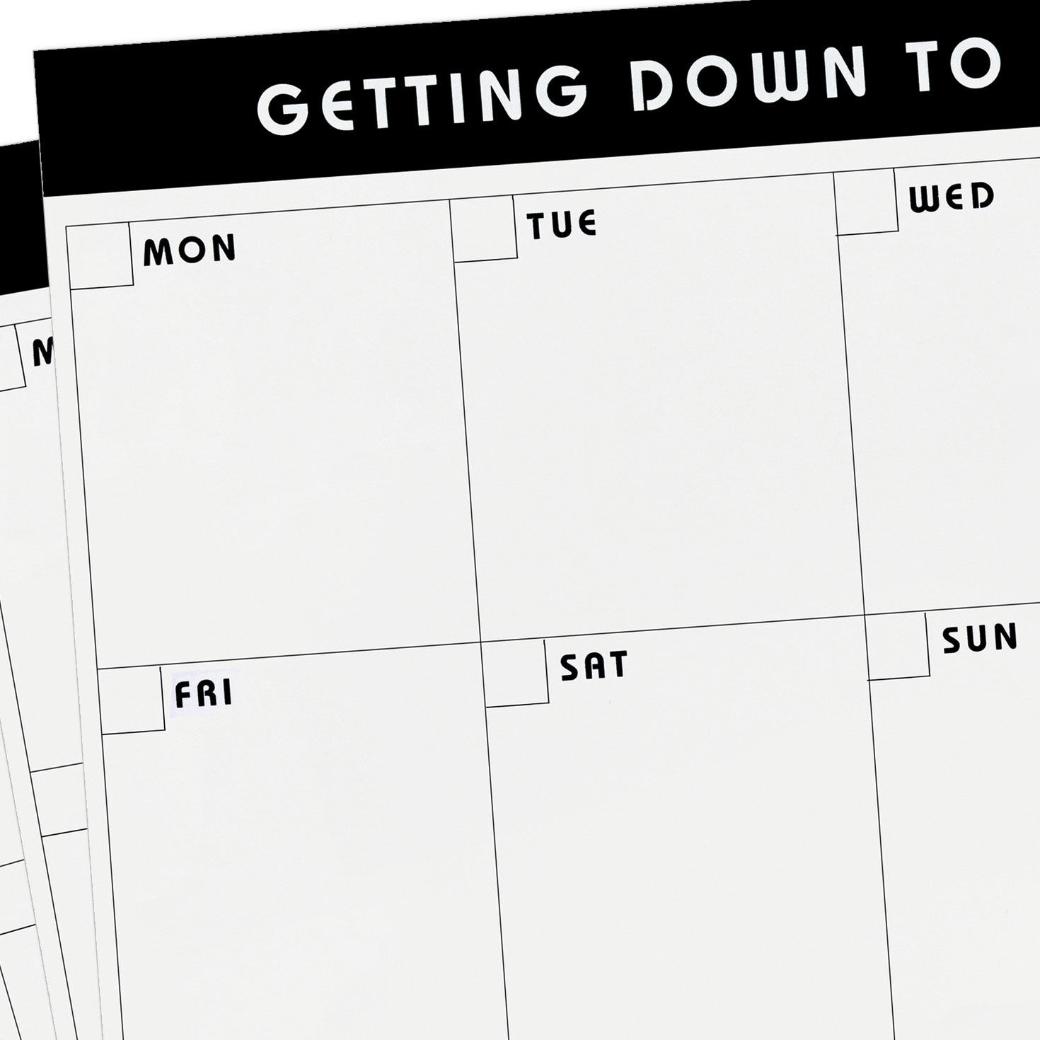 Days of the Week Organizer Large Memo Note Pad  image number 4