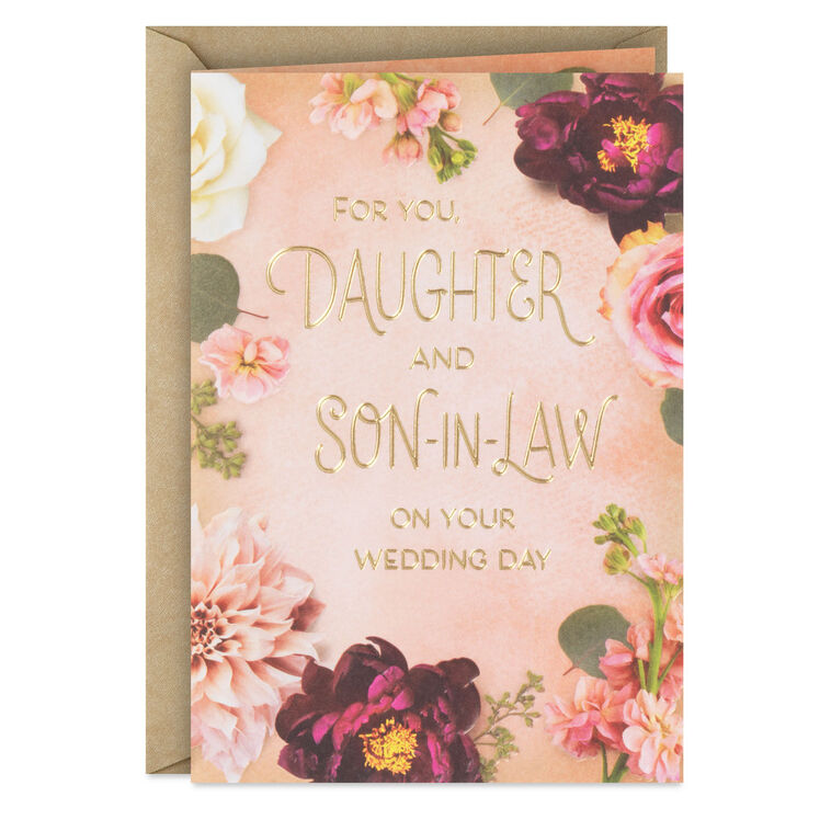 Thrilled to Celebrate You Wedding Card for Daughter and Son-in-Law