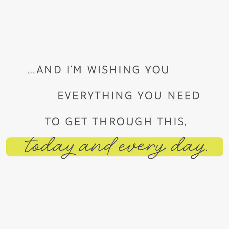 Green Ginko Leaves Encouragement Card Sentiment image number 2