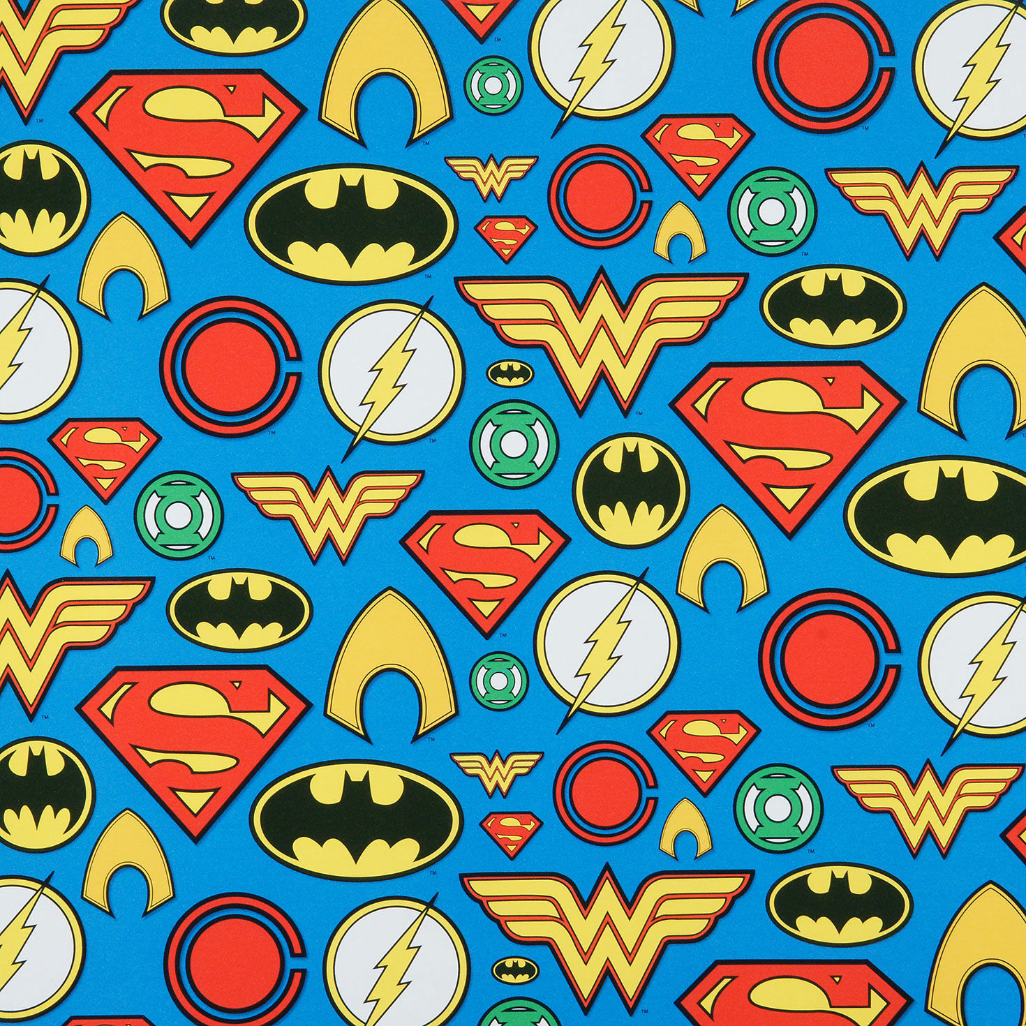 DC Logos, Comic Panels and Action Poses Gift Wrap Wrap Square image number 5