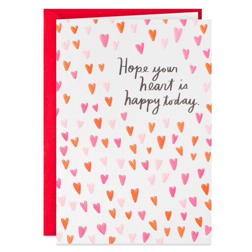 Hope Your Heart Is Happy Today Valentine's Day Card, 