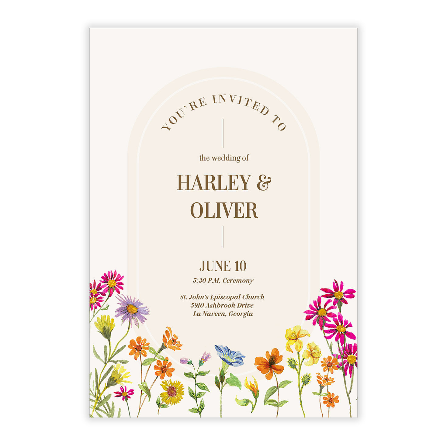 Wildflowers You're Invited Wedding Invitation, , large image number 5