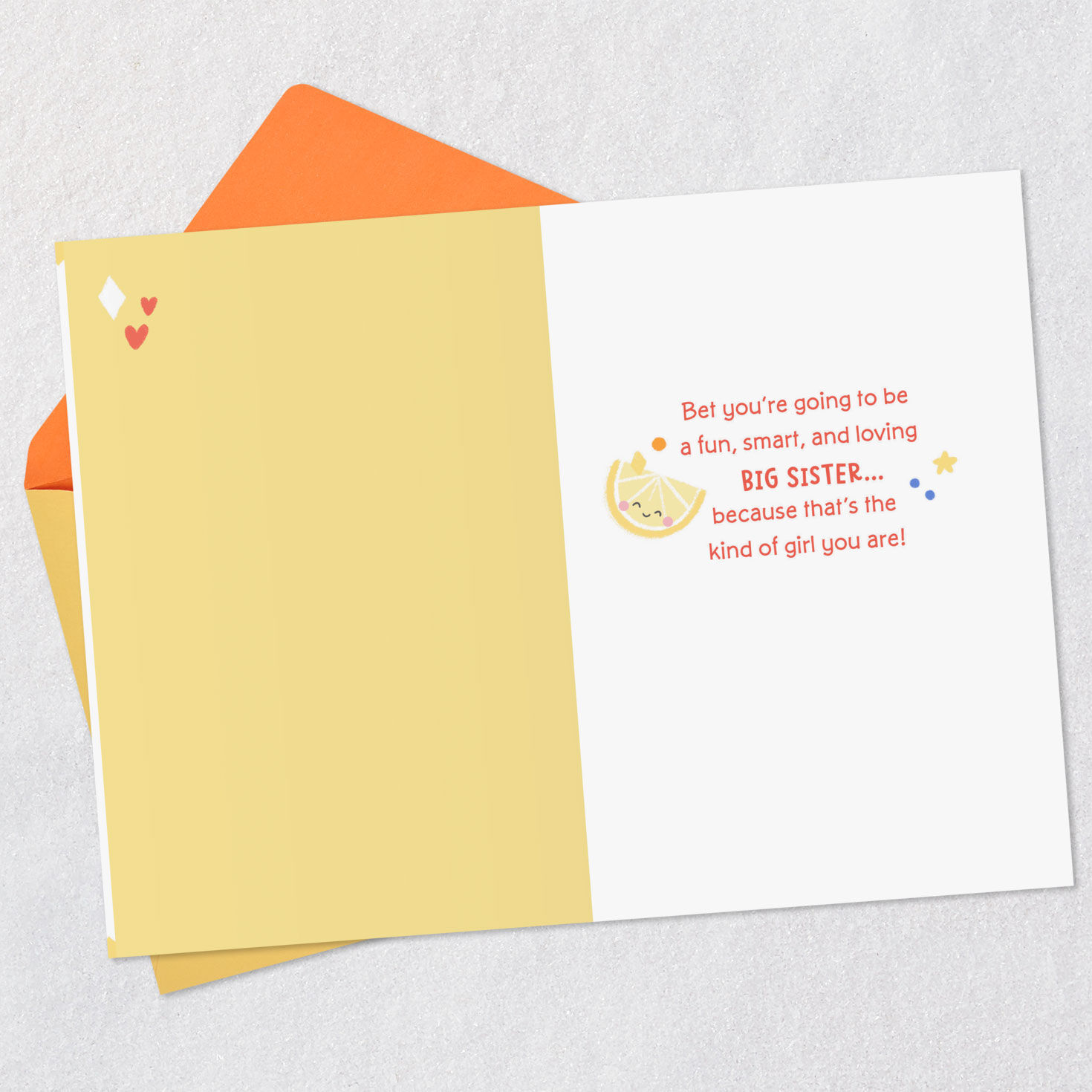 Rainbow, Hearts and Sweet Treats Big Sister Card  image number 3