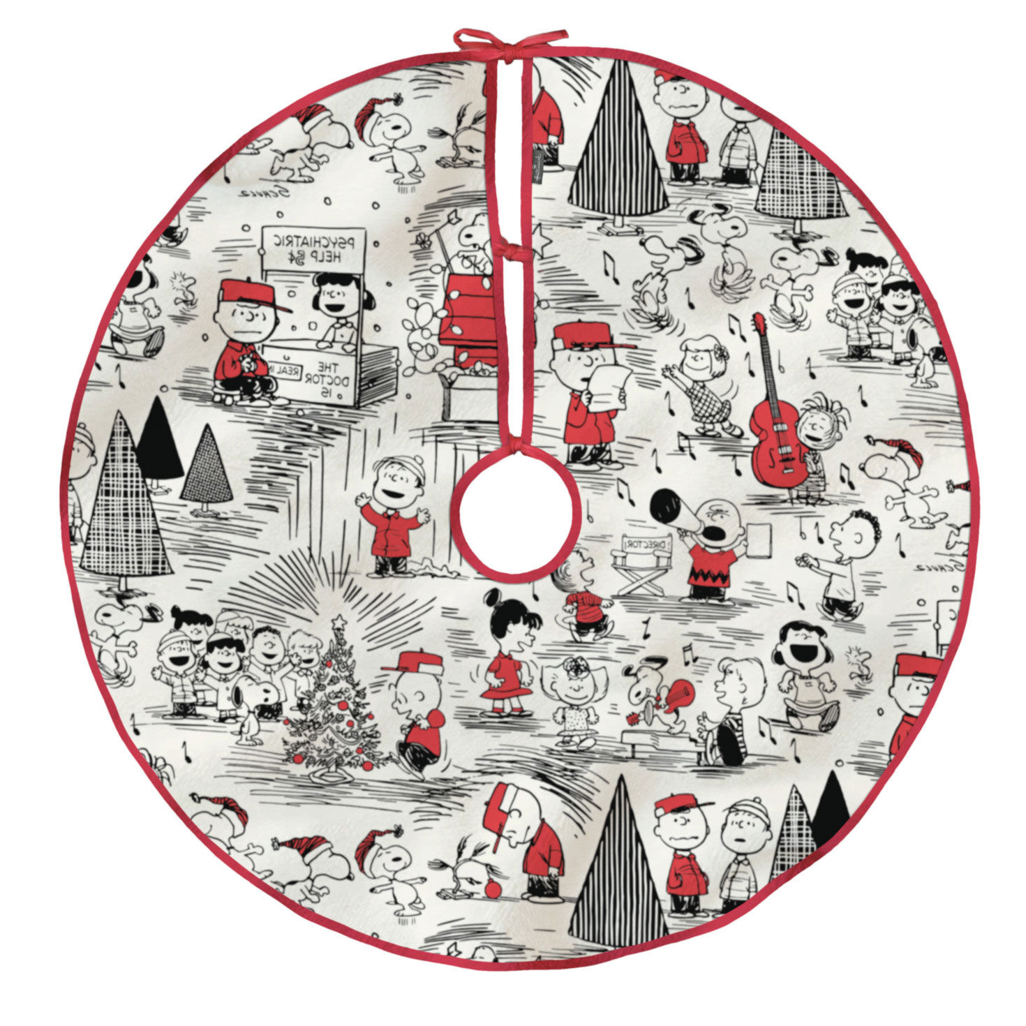 Peanuts® Fabric Hallmark Tree Skirt, 48" for only USD 22.99 | Hallmark