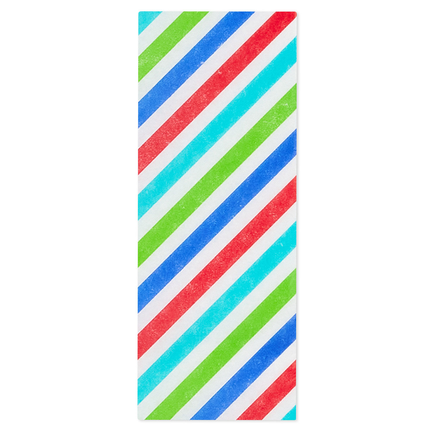 Colorful Diagonal Stripes Tissue Paper, 6 sheets