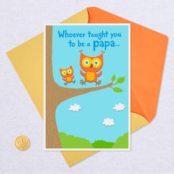 Cute Owls Grandparents Day Card for Papa, , large image number 5