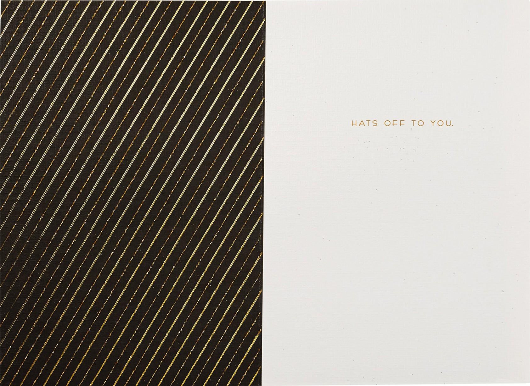 Hats Off to You Graduation Card