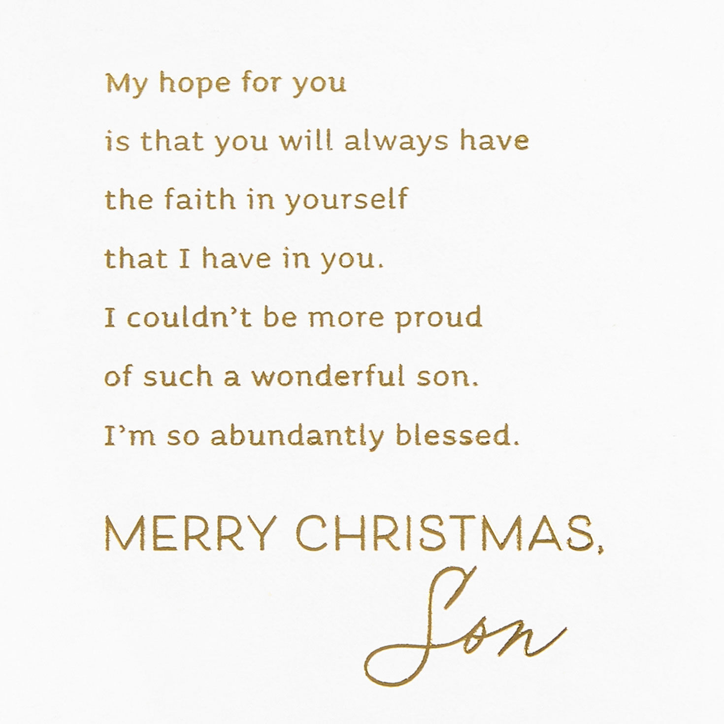 Dove and Trees Son Christmas Card sentiment image number 3